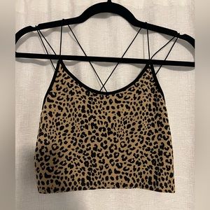 Cheetah print tank top